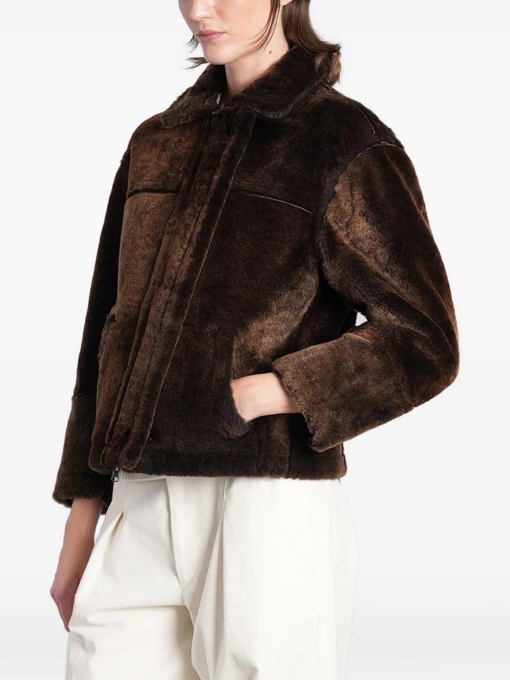 Salvatore Santoro reversible shearling jacket Bruin