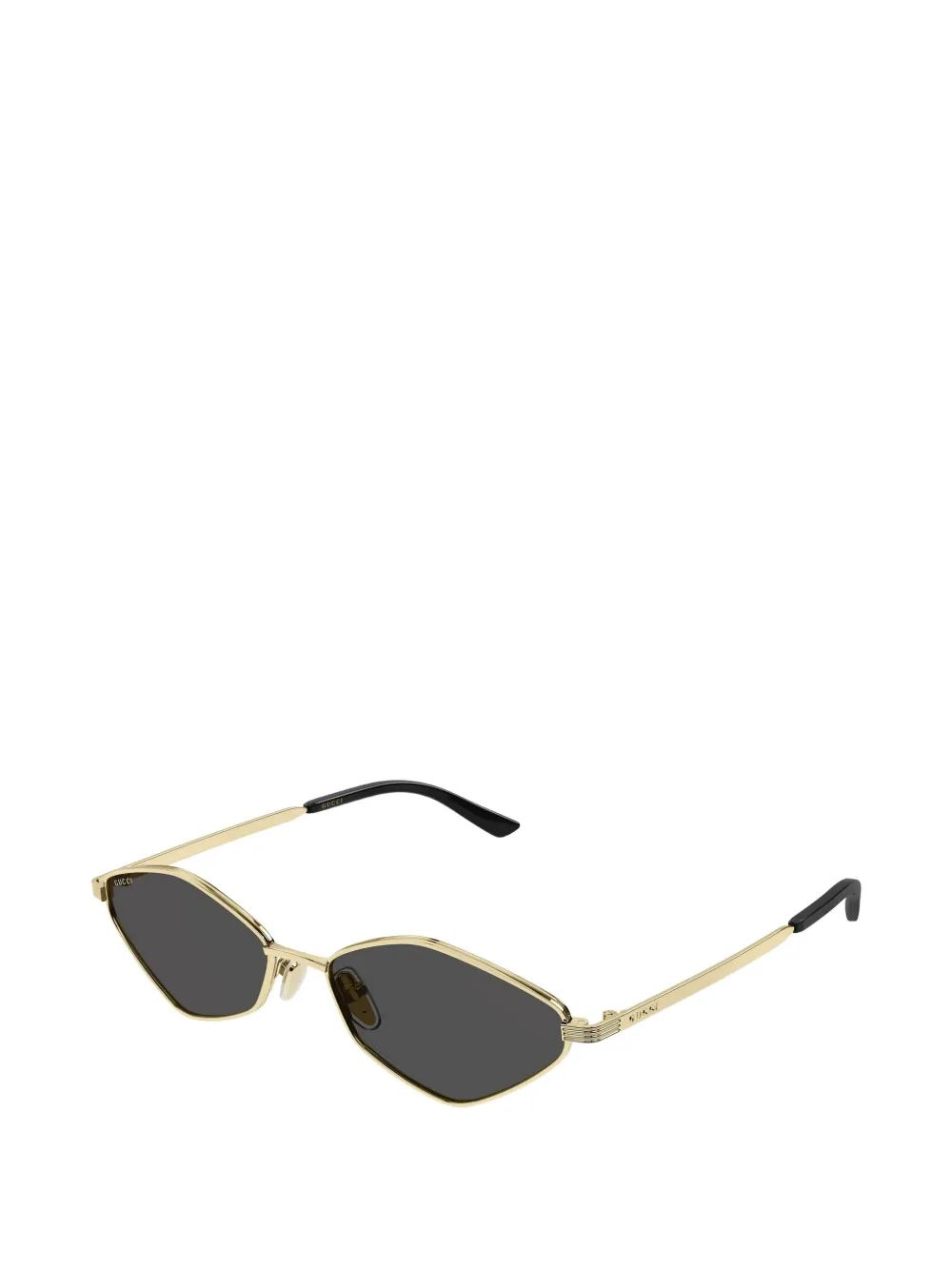 Gucci Eyewear Zonnebril met geometrisch montuur Goud