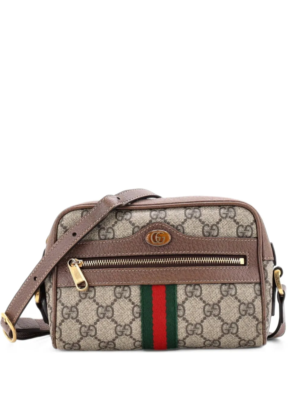 Gucci Pre-Owned Ophidia Shoulder Bag GG Coated Canvas Mini crossbody bag - Brown