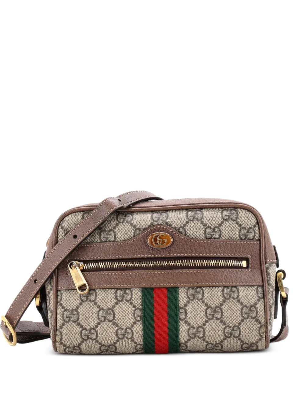 Gucci Pre-Owned Ophidia Shoulder Bag GG Coated Canvas Mini crossbody bag - Marrone