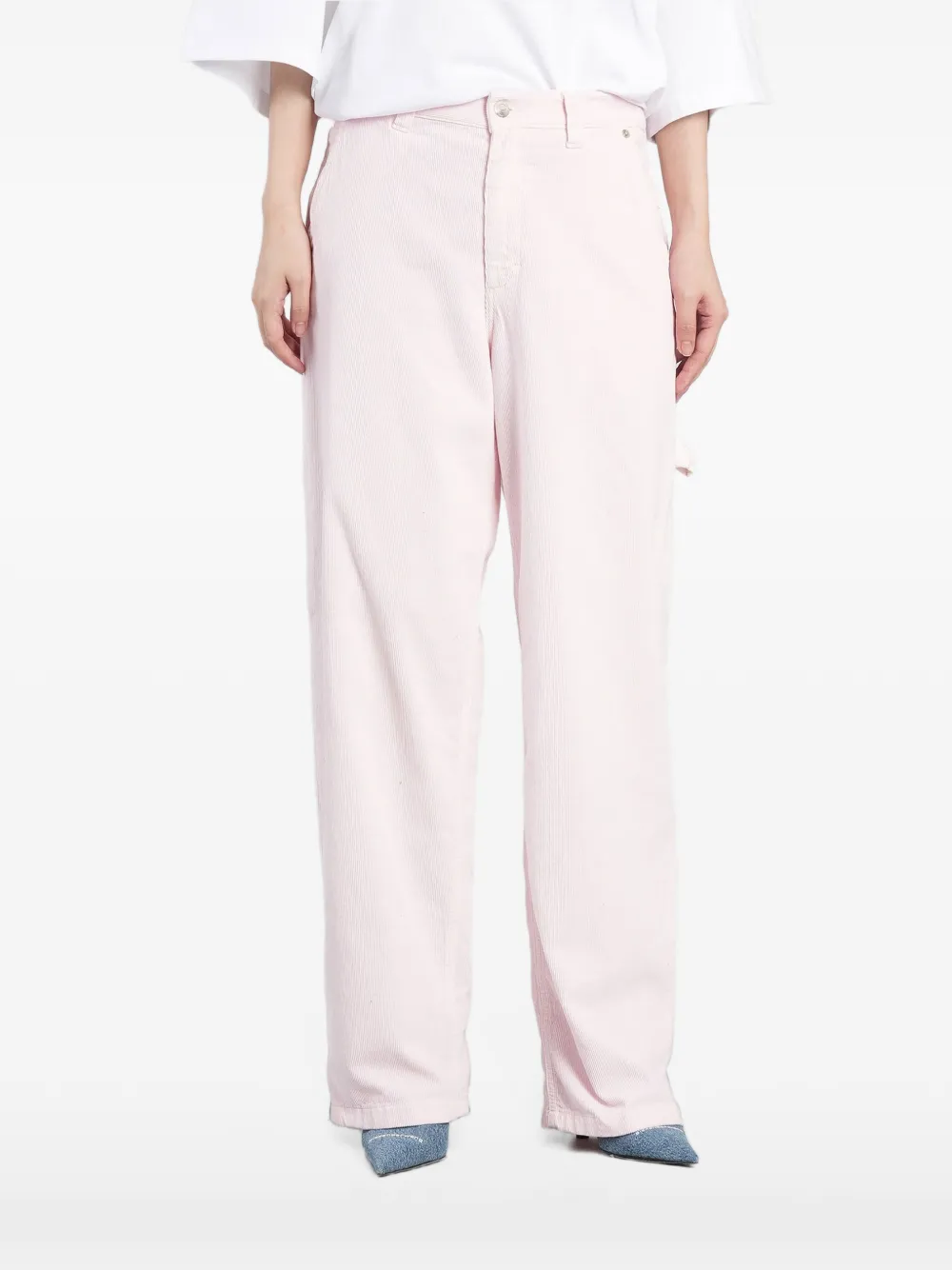 Haikure corduroy cargo pants Roze