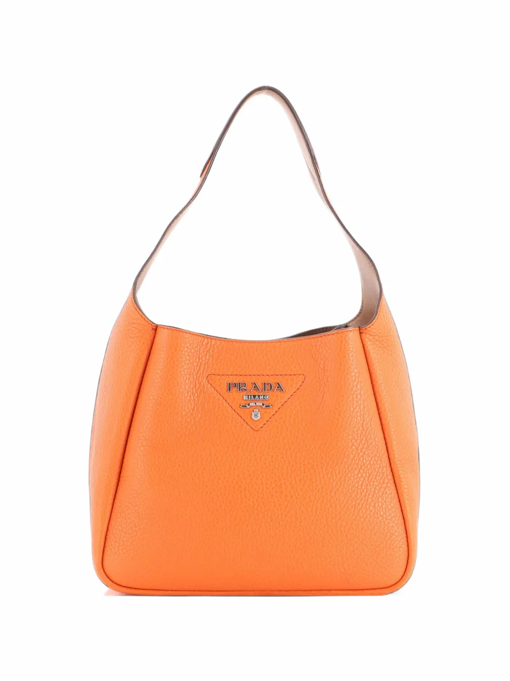 Prada Pre-Owned Dynamique Vitello Daino Small hobo bag - Orange