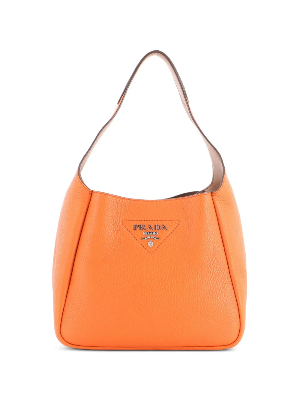 Prada Pre-Owned Dynamique Vitello Daino Small hobo bag - Orange