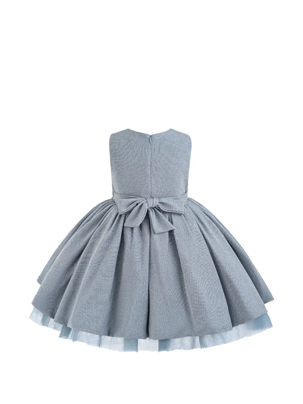 Tulleen Isalyn jurk met strikdetail en glitters Blauw
