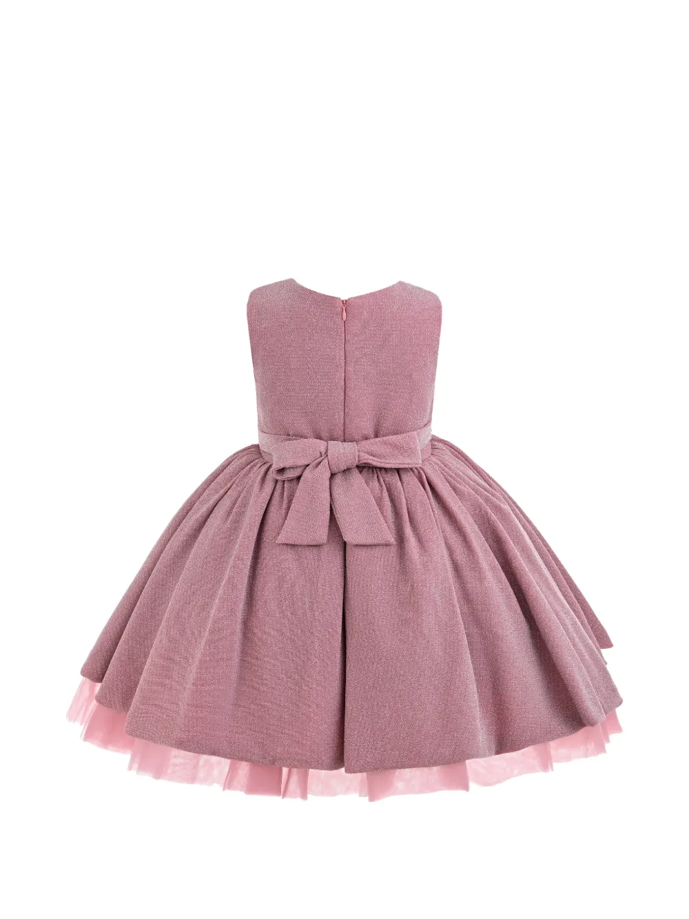 Tulleen Isalyn jurk met strikdetail en glitters Roze