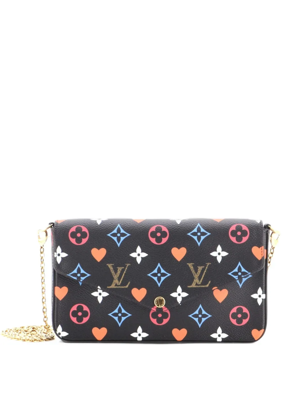 Louis Vuitton Pre-Owned Felicie Pochette Limited Edition Game On Multicolor Monogram clutch bag - Black