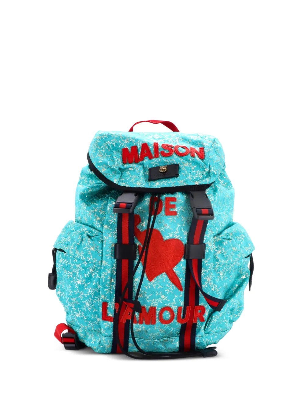 Gucci Pre-Owned Techpack Embroidered and Beaded backpack - Verde