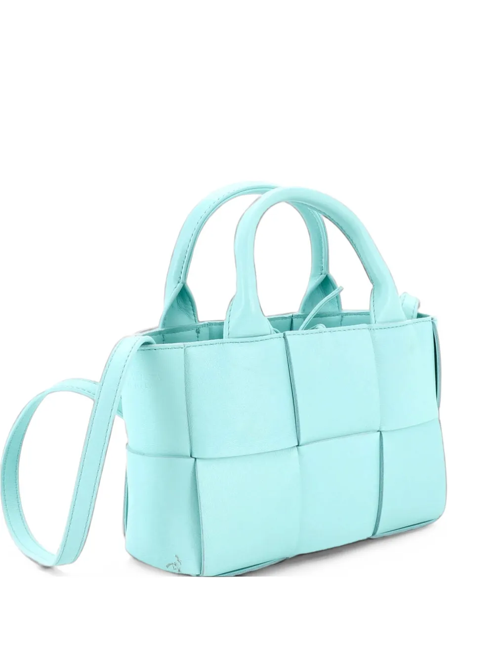 Bottega Veneta Pre-Owned Arco Maxi Intrecciato Leather Candy tote bag - Blu