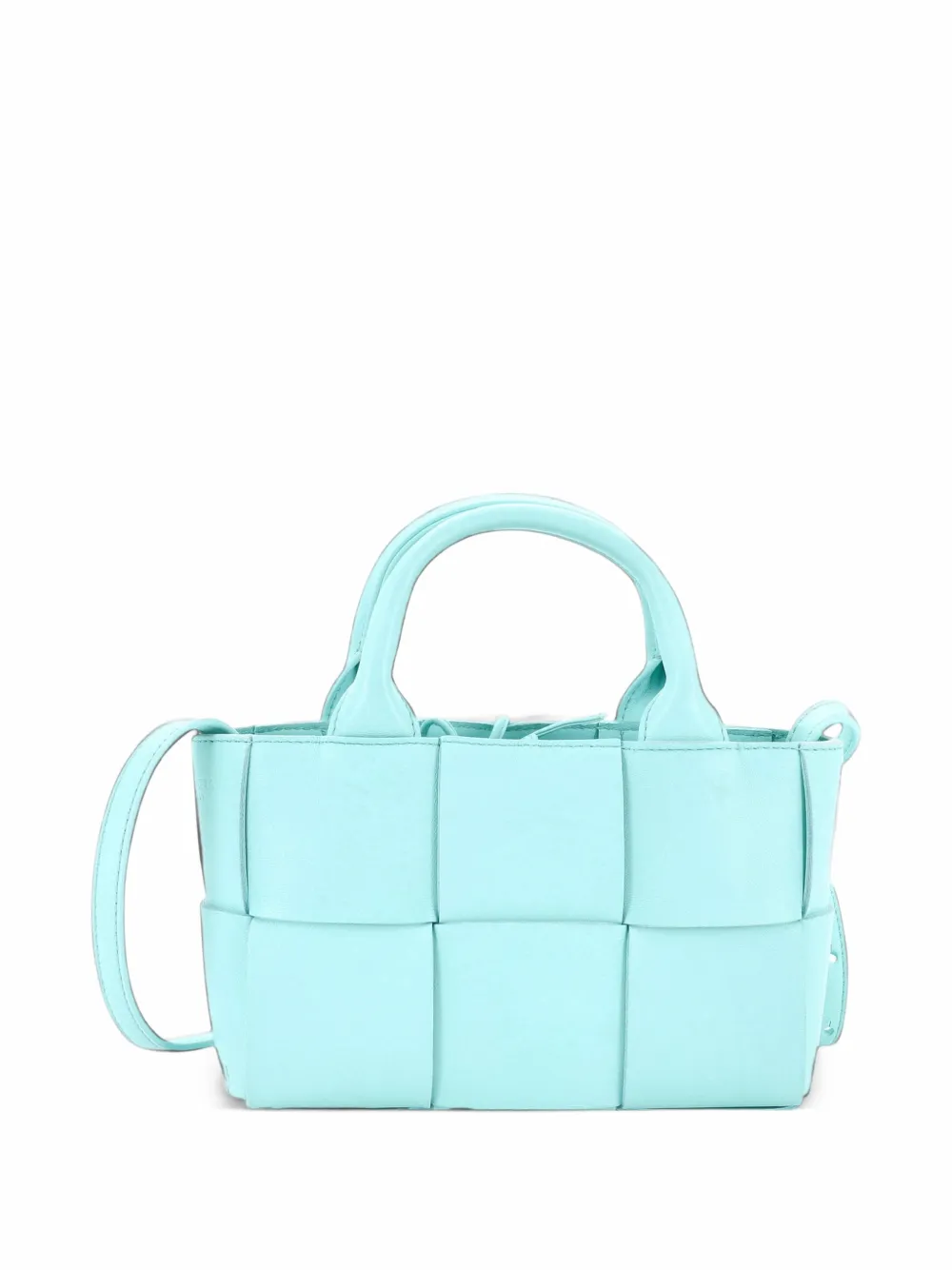 Bottega Veneta Pre-Owned Arco Maxi Intrecciato Leather Candy tote bag - Blu