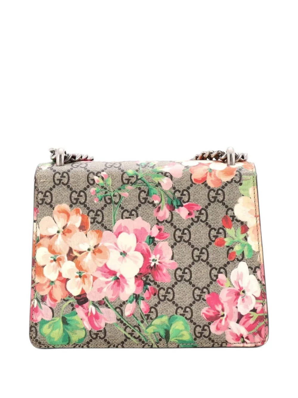 Gucci Pre-Owned Dionysus Bag Blooms Print GG Coated Canvas Mini shoulder bag - Marrone