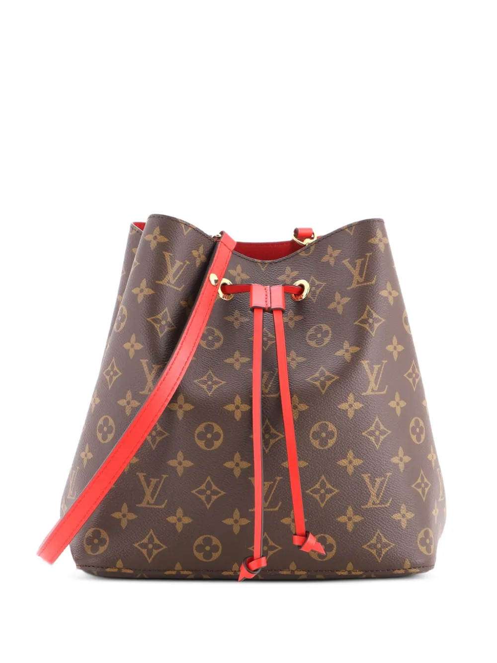 Louis Vuitton Pre-Owned NeoNoe Handbag Monogram Canvas with Leather MM bucket bag - Marrone