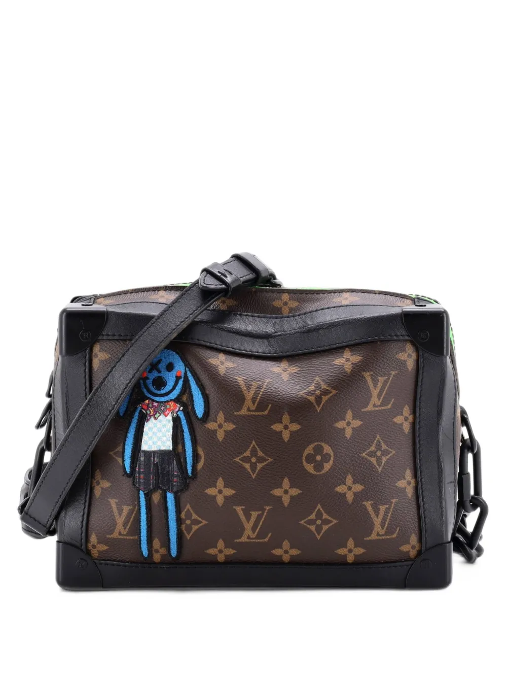 Louis Vuitton Pre-Owned Soft Trunk Bag Monogram Canvas with LV Friends Patch crossbody bag - Marrone