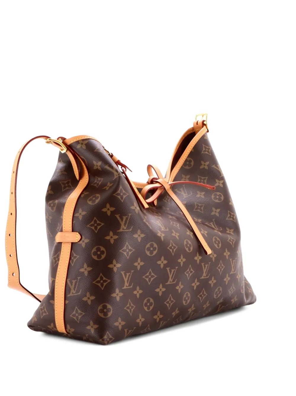 Louis Vuitton Pre-Owned CarryAll Monogram Canvas MM hobo bag - Brown