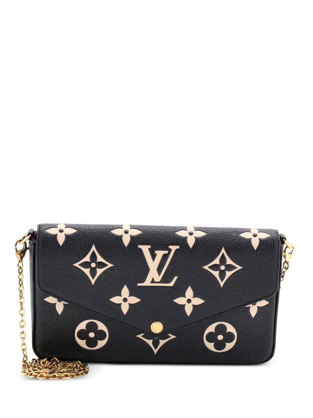 Louis Vuitton Pre-Owned Felicie Pochette Bicolor Monogram Empreinte Giant crossbody bag - Black