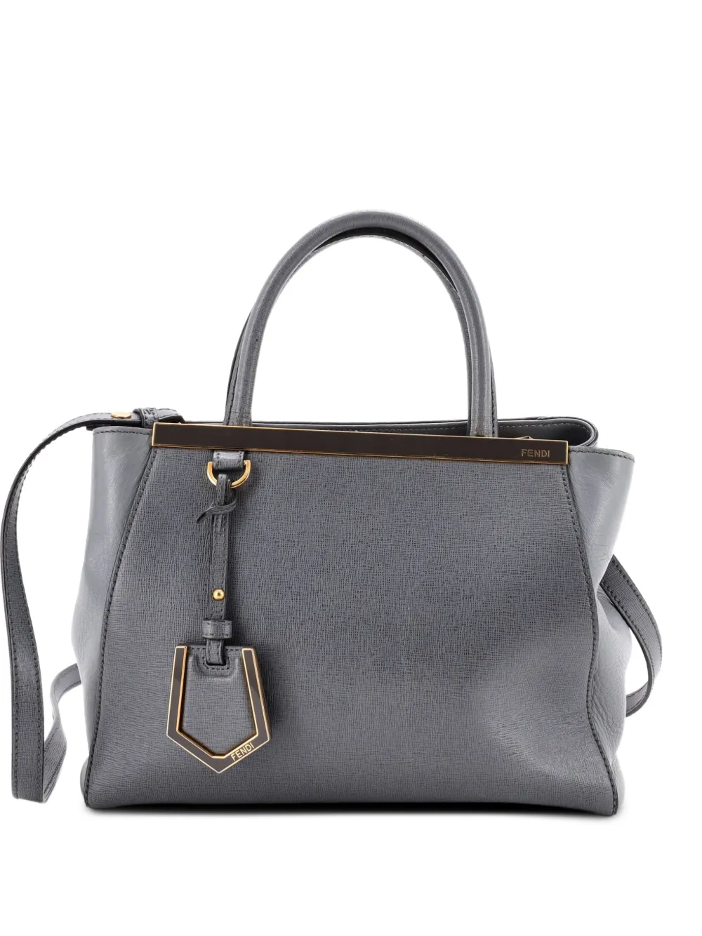 Fendi Pre-Owned 2Jours Bag Leather Petite satchel - Grau