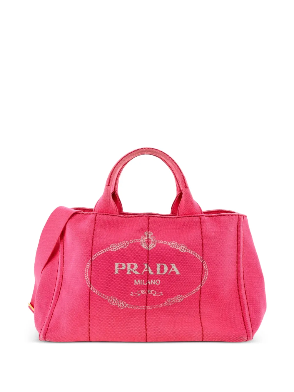 Prada Pre-Owned Canapa Convertible Canvas Medium tote bag - Rosa
