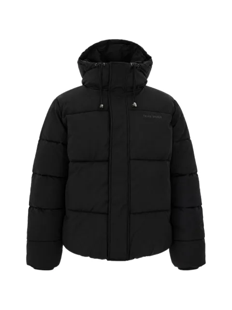Daily Paper logo-print quilted hooded coat