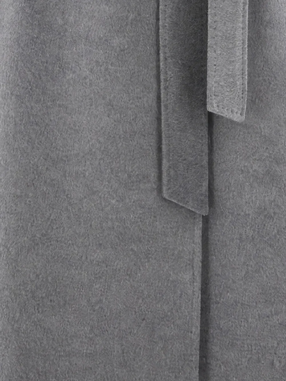 Max Mara Wollen jas met dubbele rij knopen Grijs