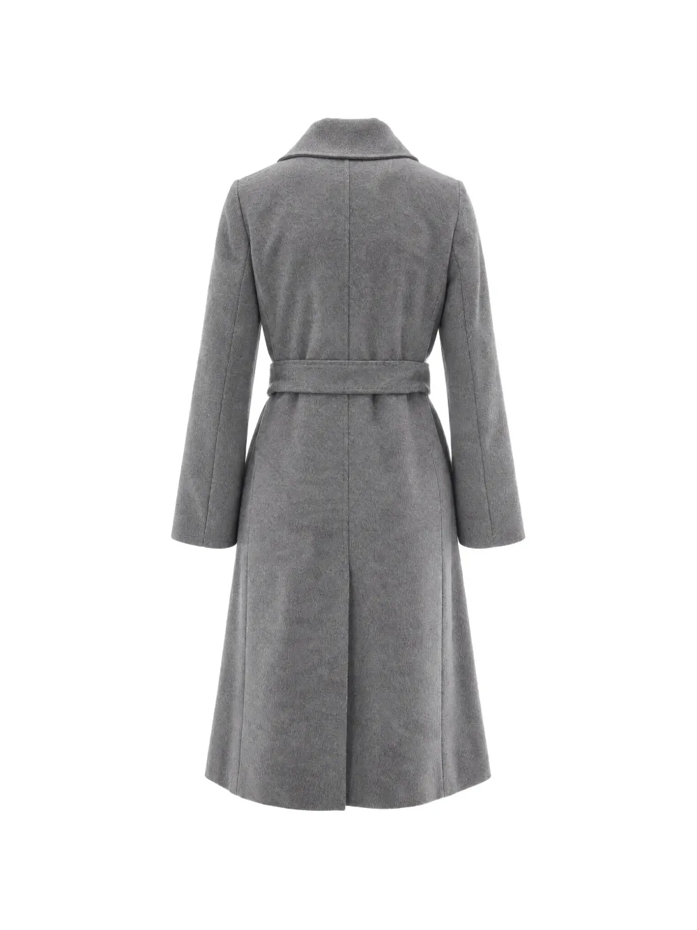 Max Mara Wollen jas met dubbele rij knopen Grijs