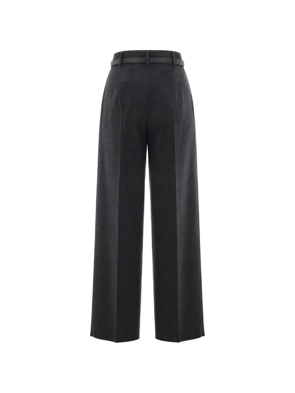 Max Mara Wollen broek met wijde pijpen Grijs