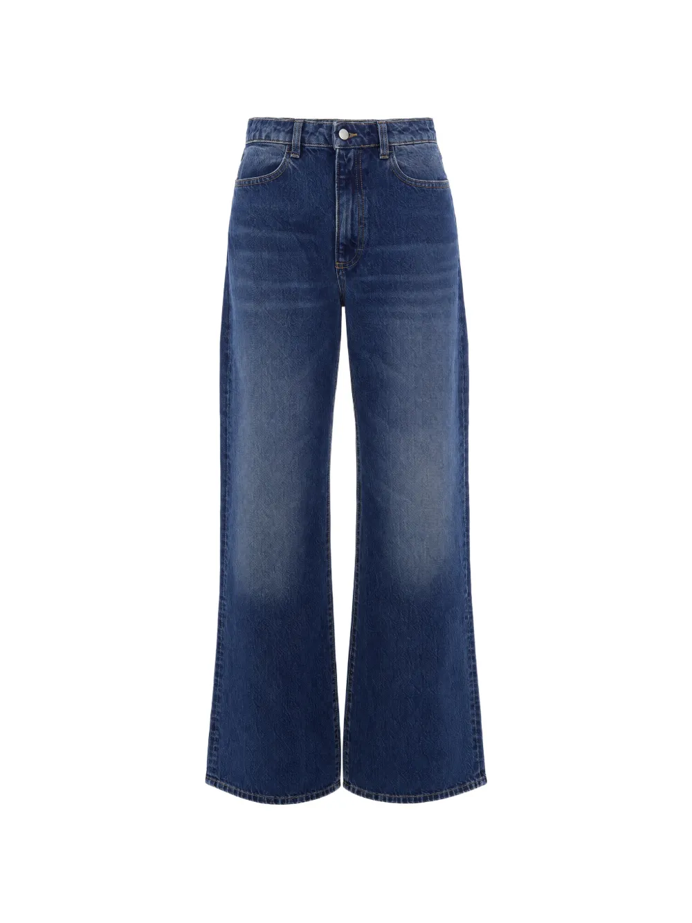 ICON DENIM faded-effect wide-leg jeans - Blau