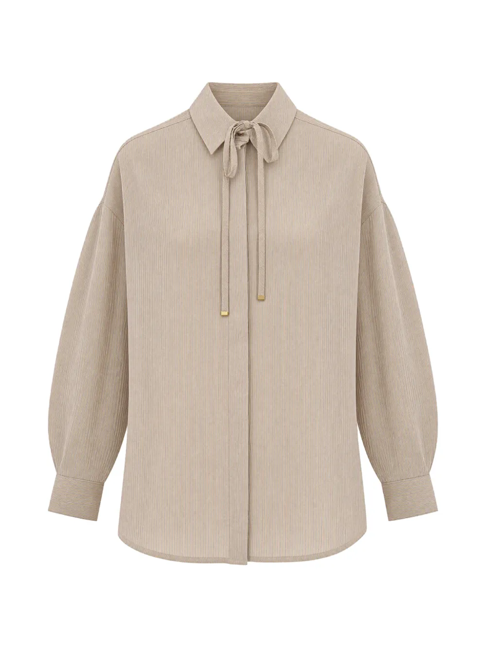 Sessùn Liza tie-neck shirt - Nude