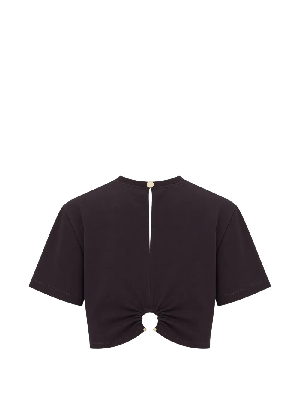Sessùn Mocambo cropped T-shirt met uitgesneden details Bruin