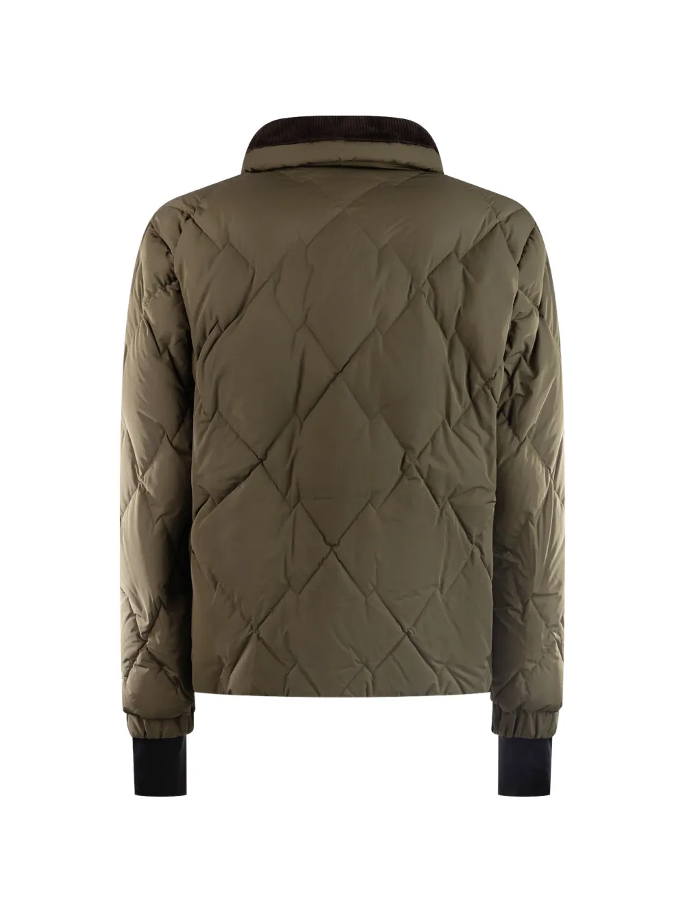 Moncler Grenoble Braman quilted corduroy-collar jacket Groen