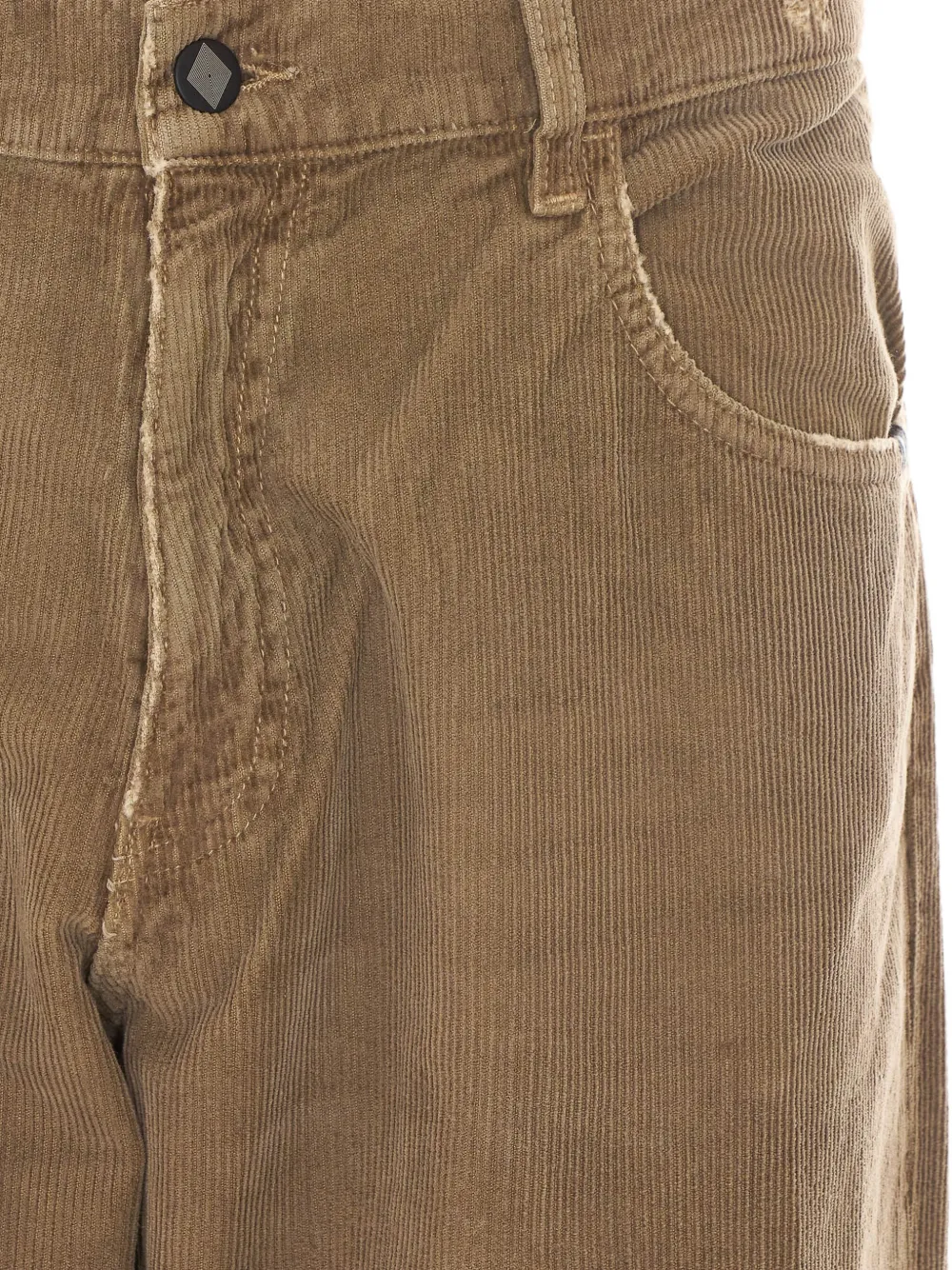 AMISH James distressed corduroy jeans Beige