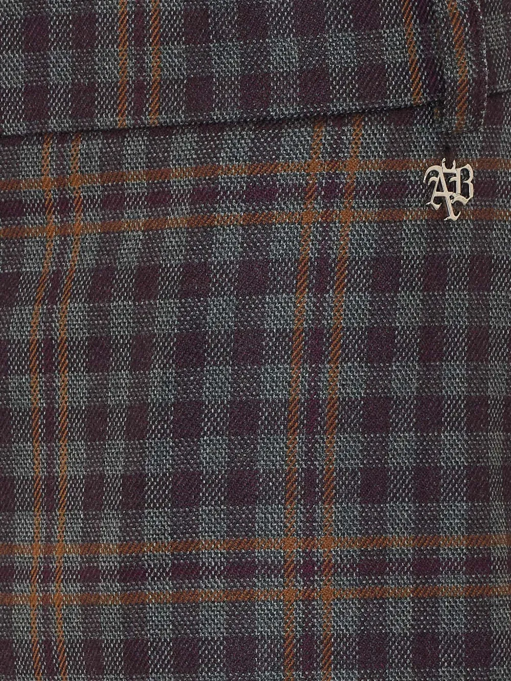 Aniye By check-pattern trousers Paars
