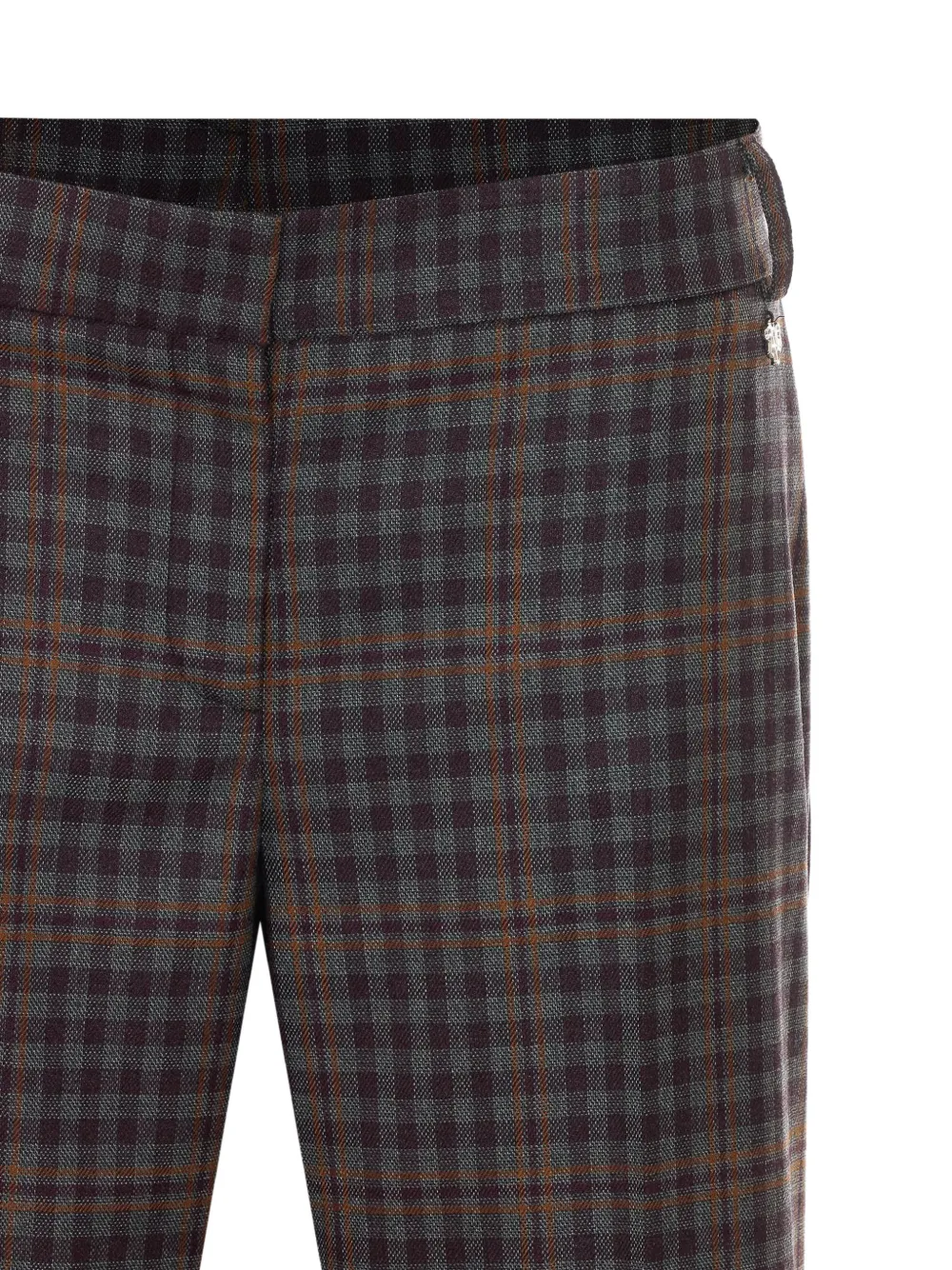 Aniye By check-pattern trousers Paars