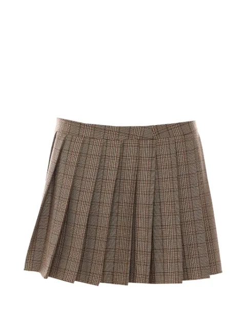 Aniye By Cleo pleated Prince of Wales mini skirt