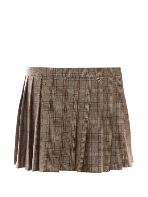 Aniye By Cleo pleated Prince of Wales mini skirt