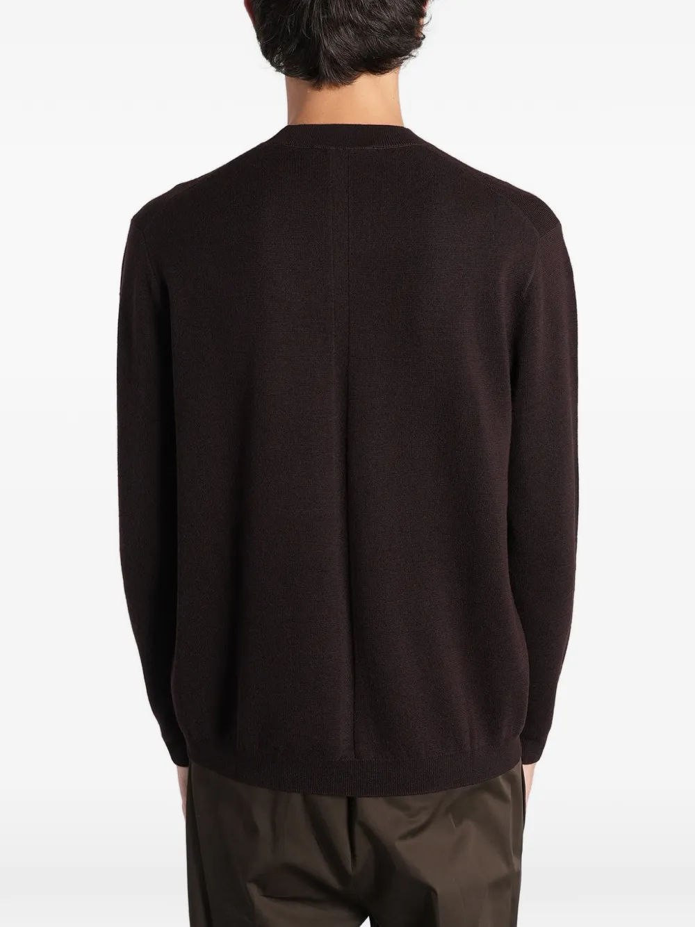 Low Brand K204 crew-neck wool sweater Bruin