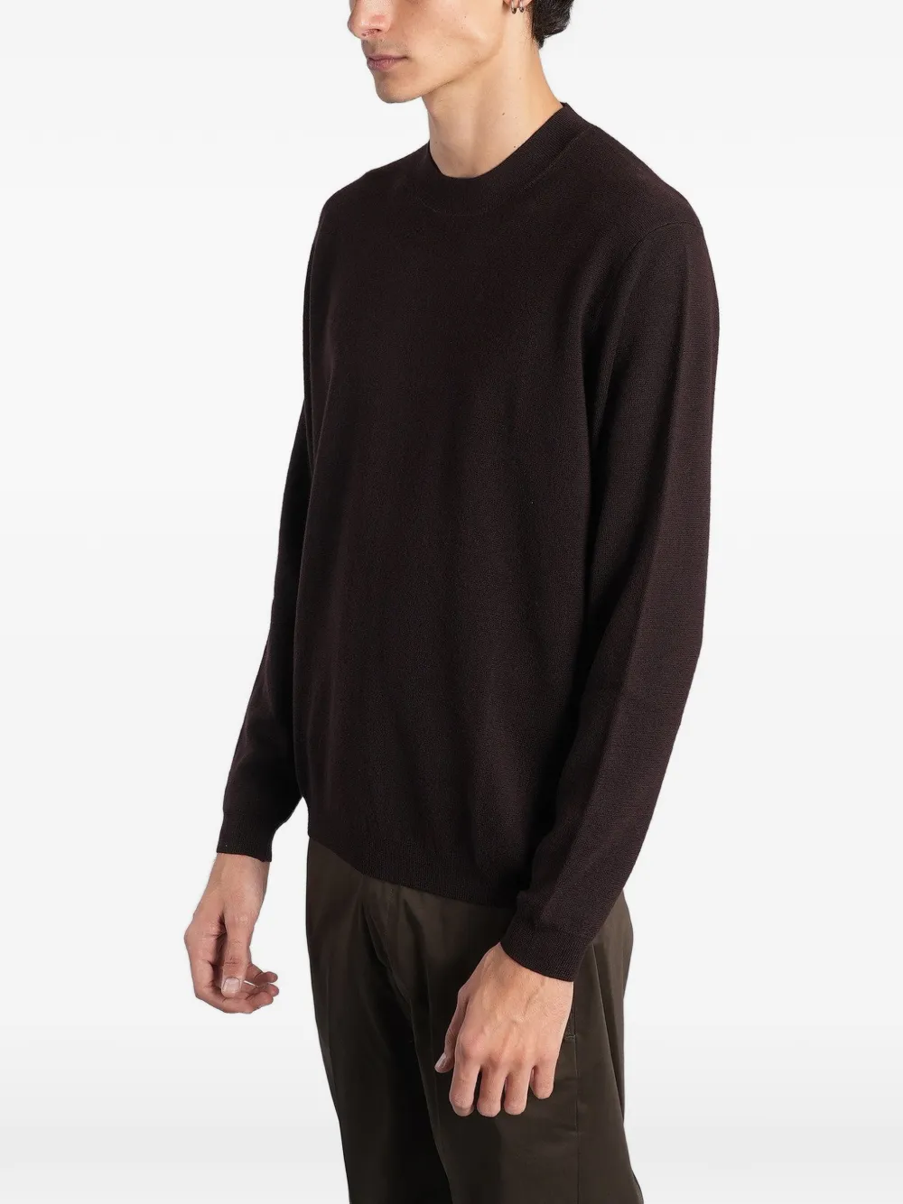 Low Brand K204 crew-neck wool sweater Bruin