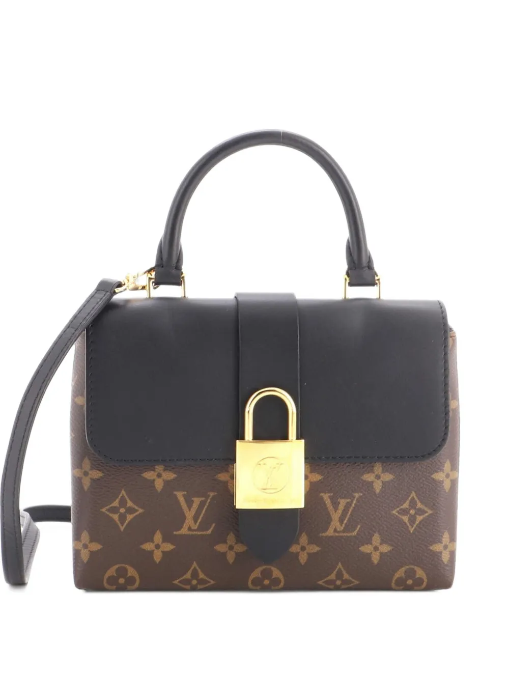 Louis Vuitton Pre-Owned Locky Handbag Monogram Canvas with Leather BB satchel - Schwarz
