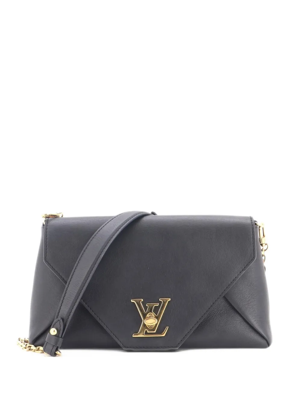 Louis Vuitton Pre-Owned Love Note Chain Clutch Leather crossbody bag - Nero