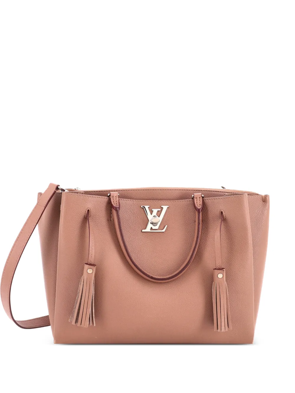 Louis Vuitton Pre-Owned Lockmeto Handbag Leather satchel - Neutrals