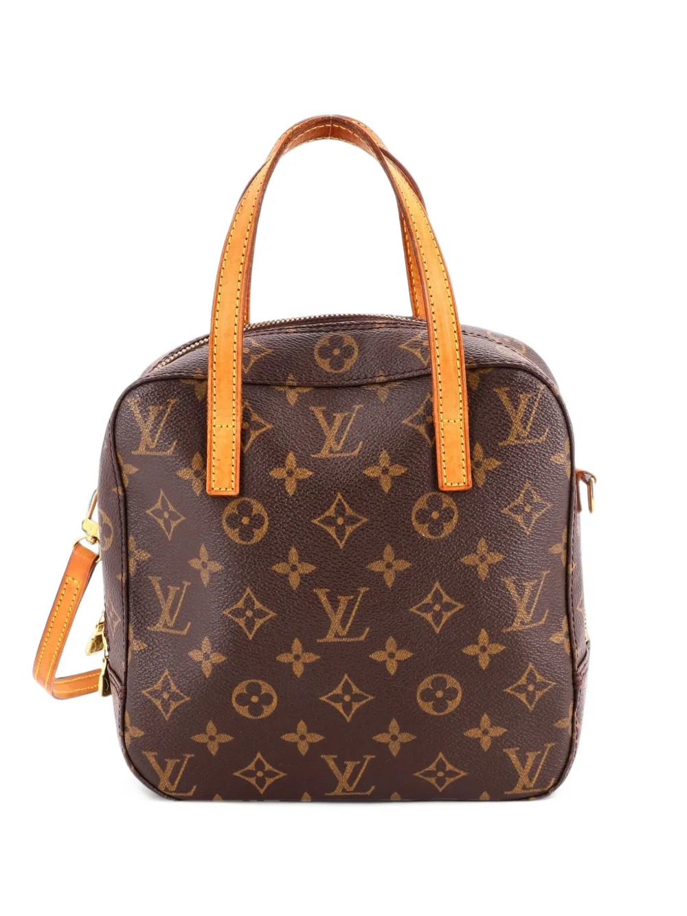 Louis Vuitton Pre-Owned Spontini Handbag Monogram Canvas satchel - Marrone