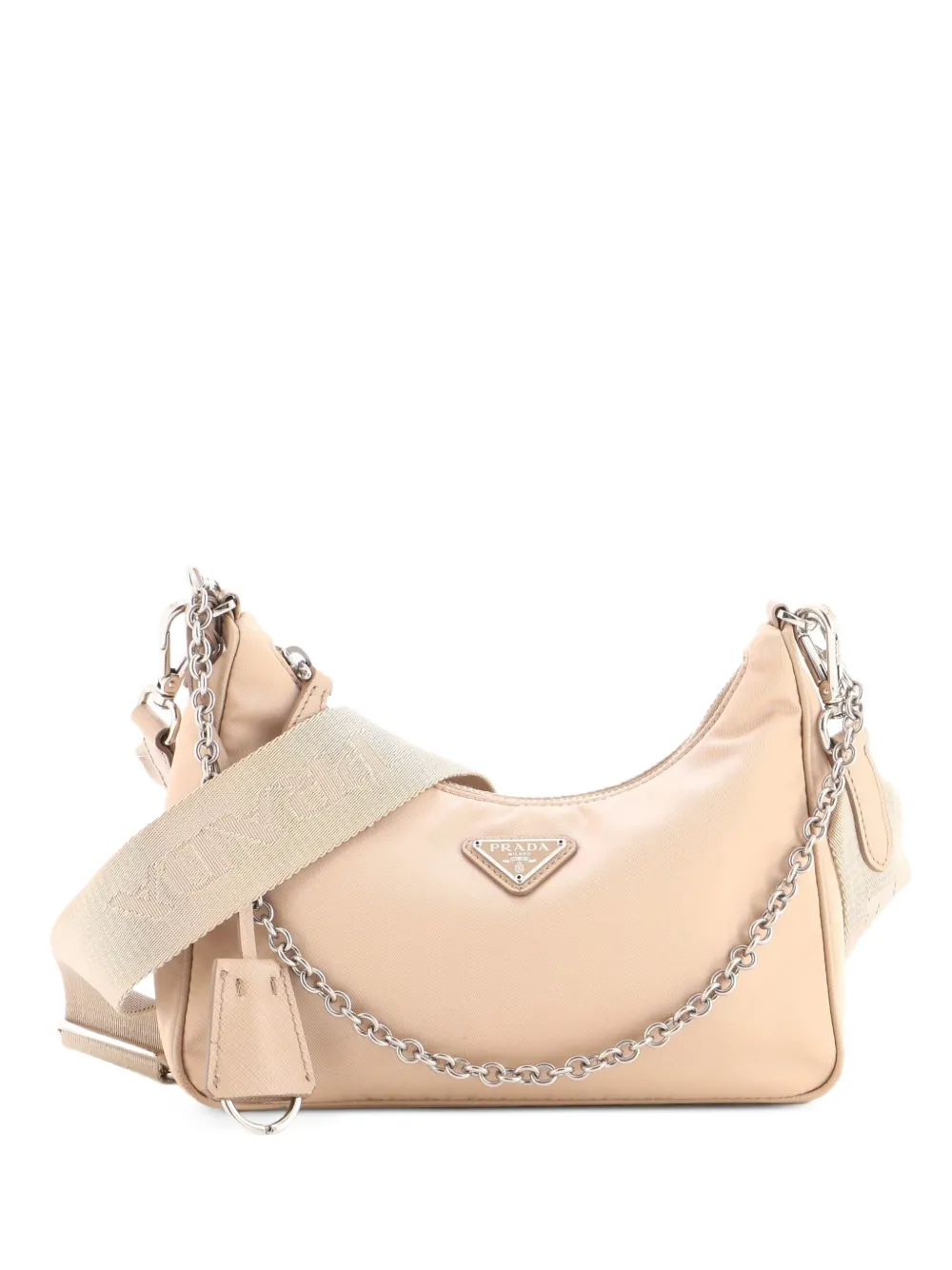Prada Pre-Owned Re-Edition 2005 Shoulder Bag Tessuto Small crossbody bag - Toni neutri