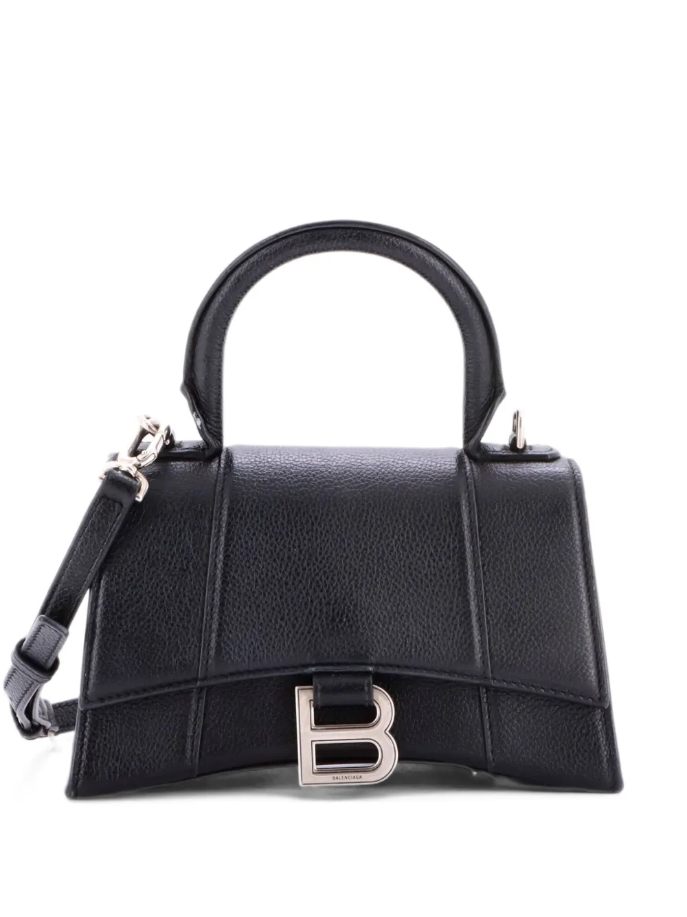 Balenciaga Pre-Owned Hourglass Top Handle Bag Leather XS crossbody bag - Schwarz