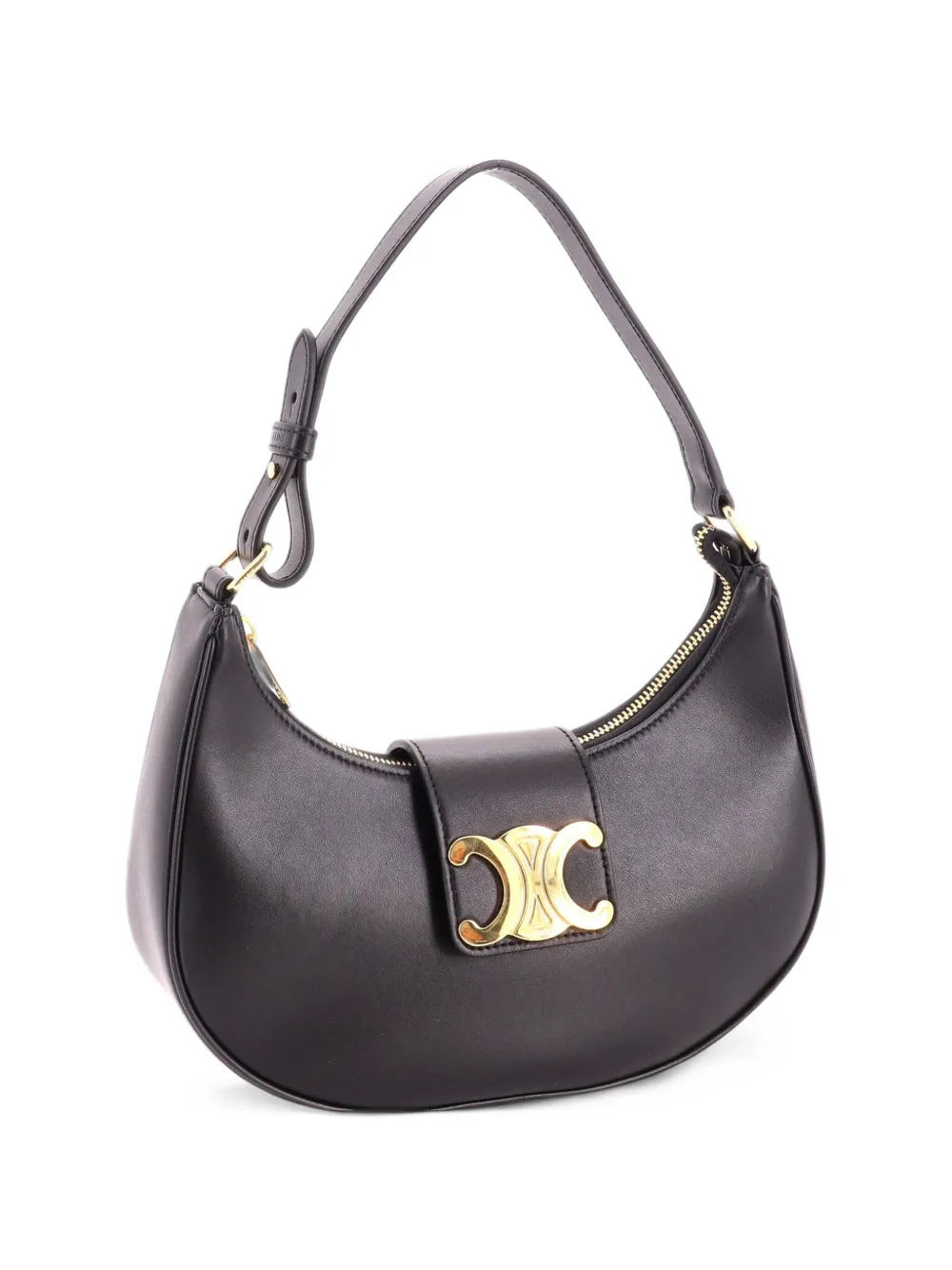 Celine Pre-Owned Ava Triomphe Bag Leather shoulder bag - Black