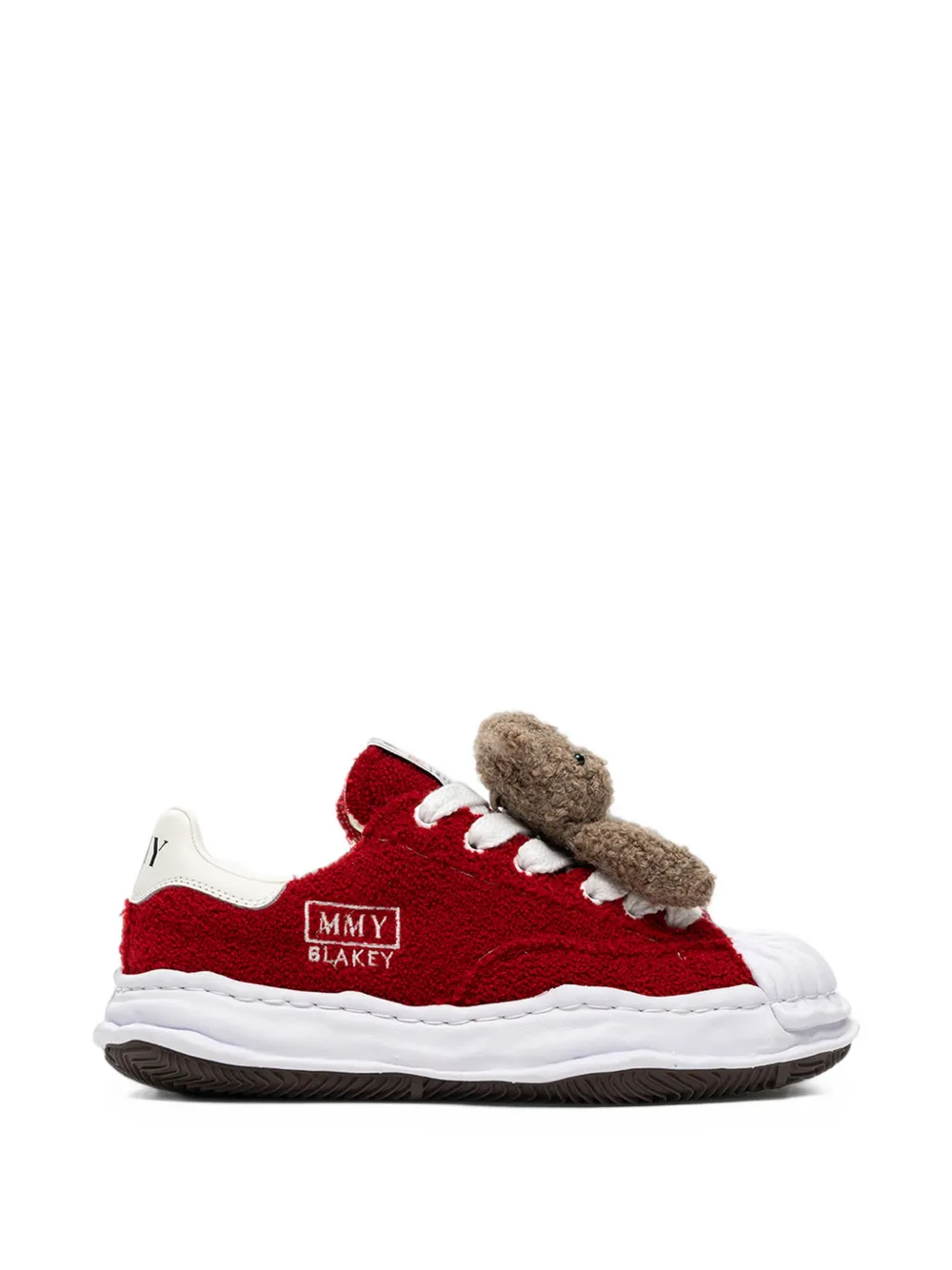 Maison MIHARA YASUHIRO x Pink House Blakey OG sole chenille-embroidered low-top sneakers