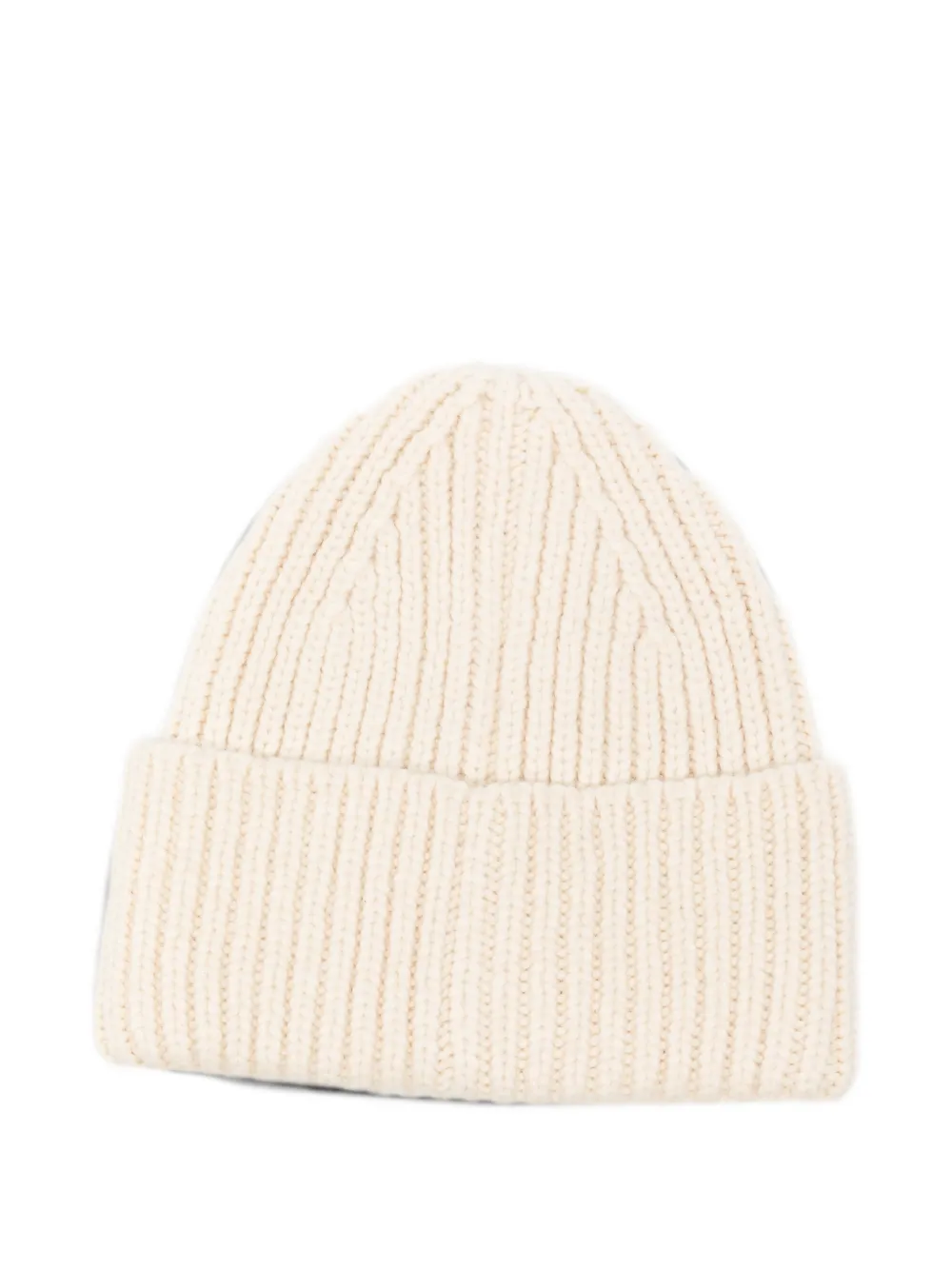 UGG Ribgebreide muts met logopatch Beige