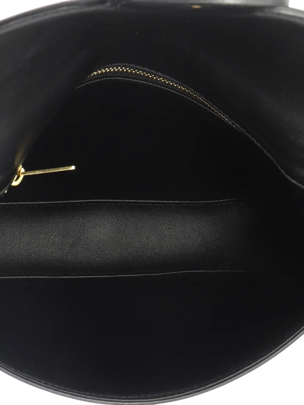 Celine Pre-Owned Chaine Maillon Triomphe Bag Leather Medium crossbody bag - Nero