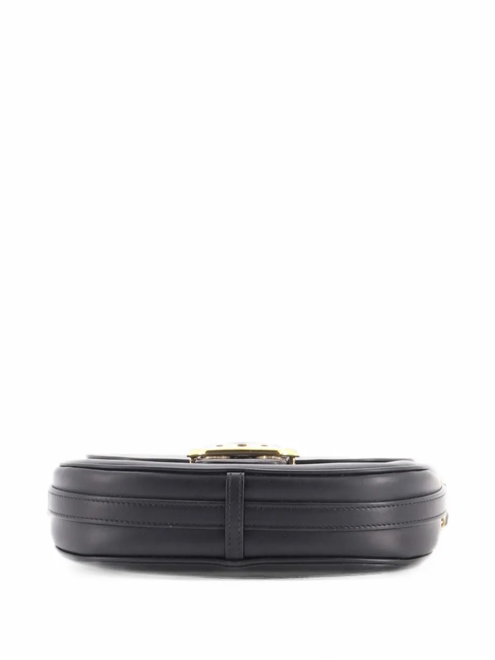 Celine Pre-Owned Chaine Maillon Triomphe Bag Leather Medium crossbody bag - Nero