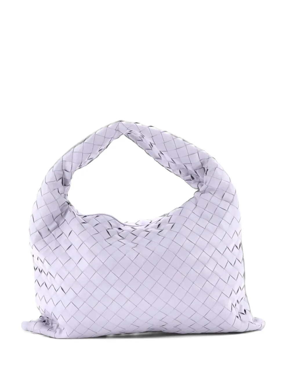 Bottega Veneta Pre-Owned Hop Intrecciato Leather Small hobo bag - Purple