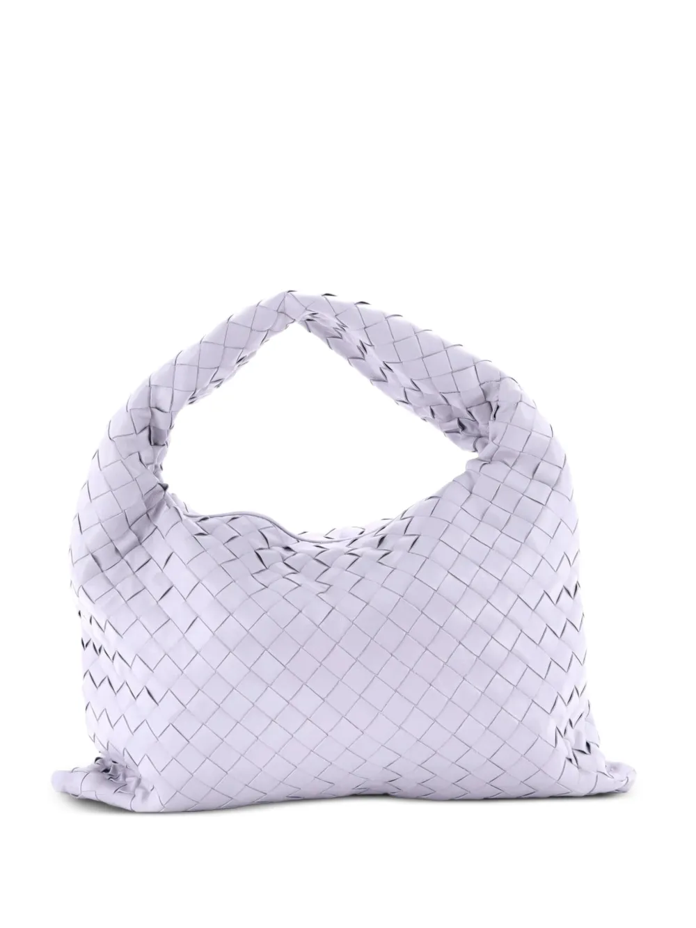 Bottega Veneta Pre-Owned Hop Intrecciato Leather Small hobo bag - Purple
