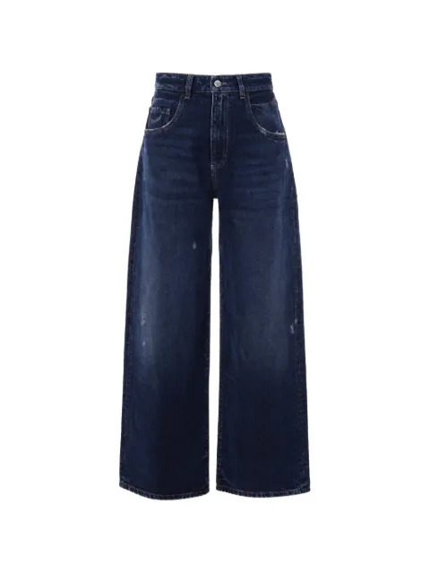 ICON DENIM Poppy distressed wide-leg jeans