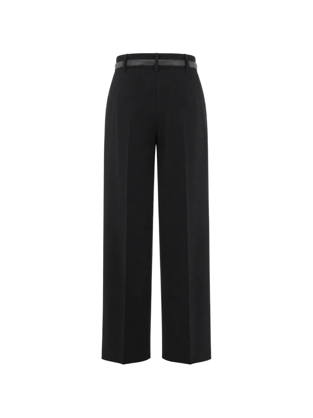 Max Mara Wollen broek met wijde pijpen Zwart
